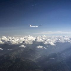 Flugwegposition um 15:00:45: Aufgenommen in der Nähe von Gemeinde Werfen, Österreich in 3103 Meter